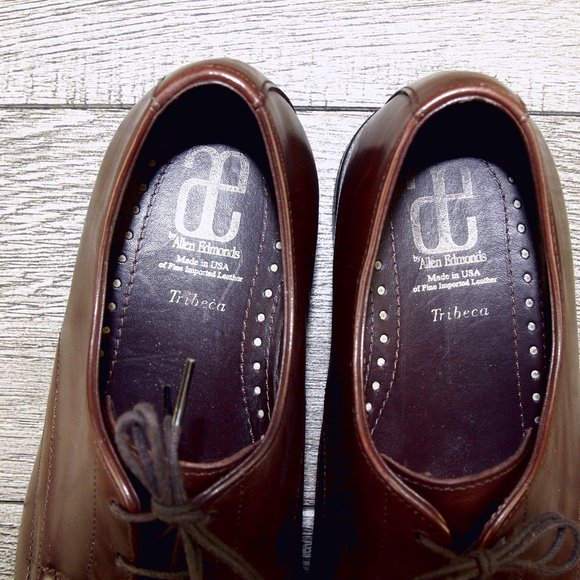 Allen Edmonds TRIBECA 9.5 D Brown * new Flannel Bags (add $15 Cedar Trees) main image 9